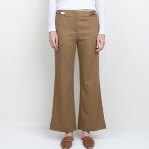 Escada Wool/Silk Mid Rise Wide Leg /Flare Pant S